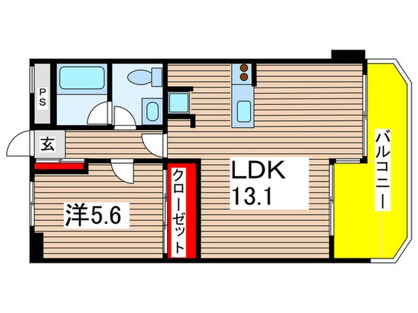 コナビレッジ３号棟の物件間取画像